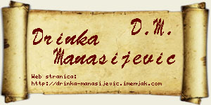 Drinka Manasijević vizit kartica